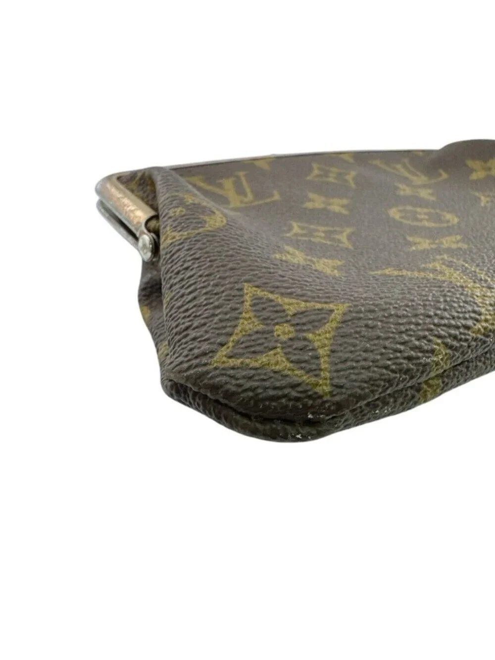 Louis Vuitton Bucket Monogram Leather Pouch Brown